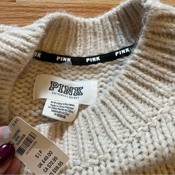 Victorias Secret PINK boyfriend crewneck sweater - Picture 4 of 6